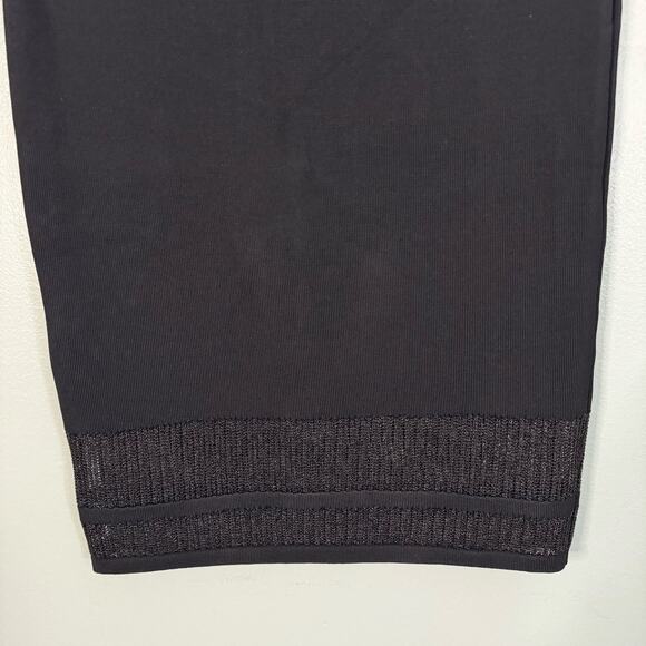 GUESS Womens Sheer Inset Mini Pencil Skirt Large Stretch Black - Picture 3 of 9